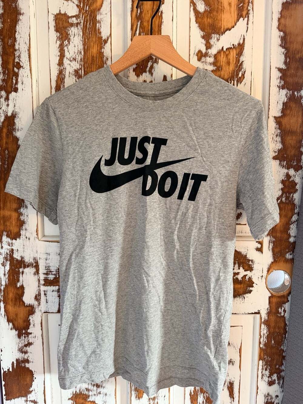 Nike Men's Sportswear Just Do It Graphic T-Shirt Gray Heather